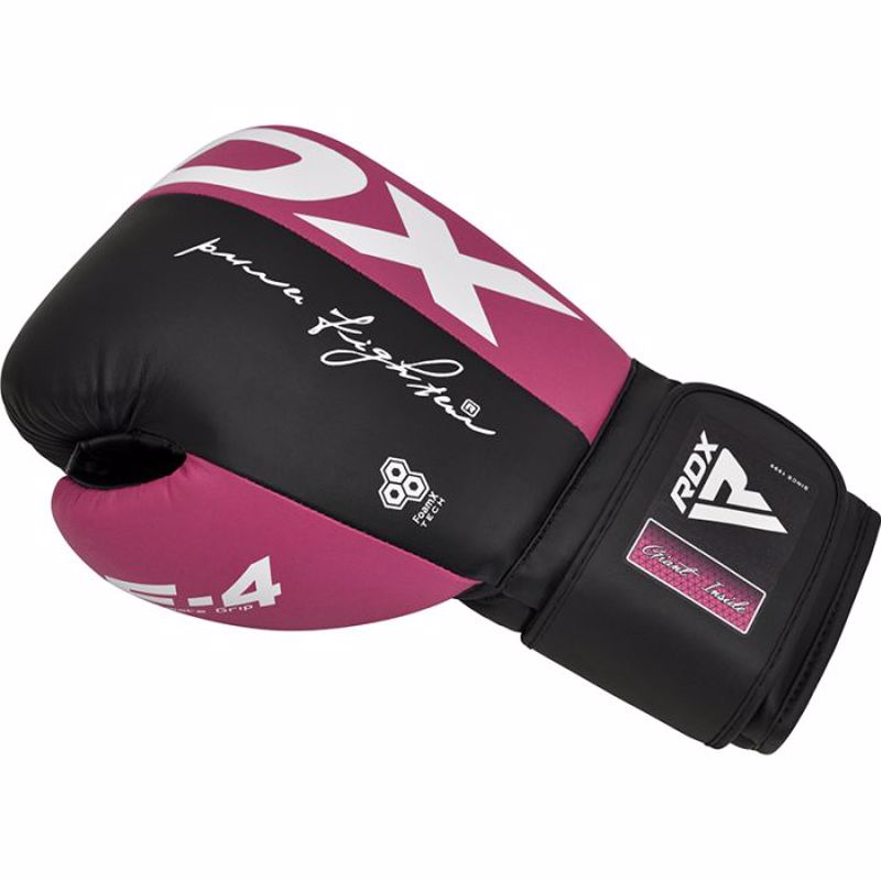 RDX F4 REX BOXING GLOVES - pink/black